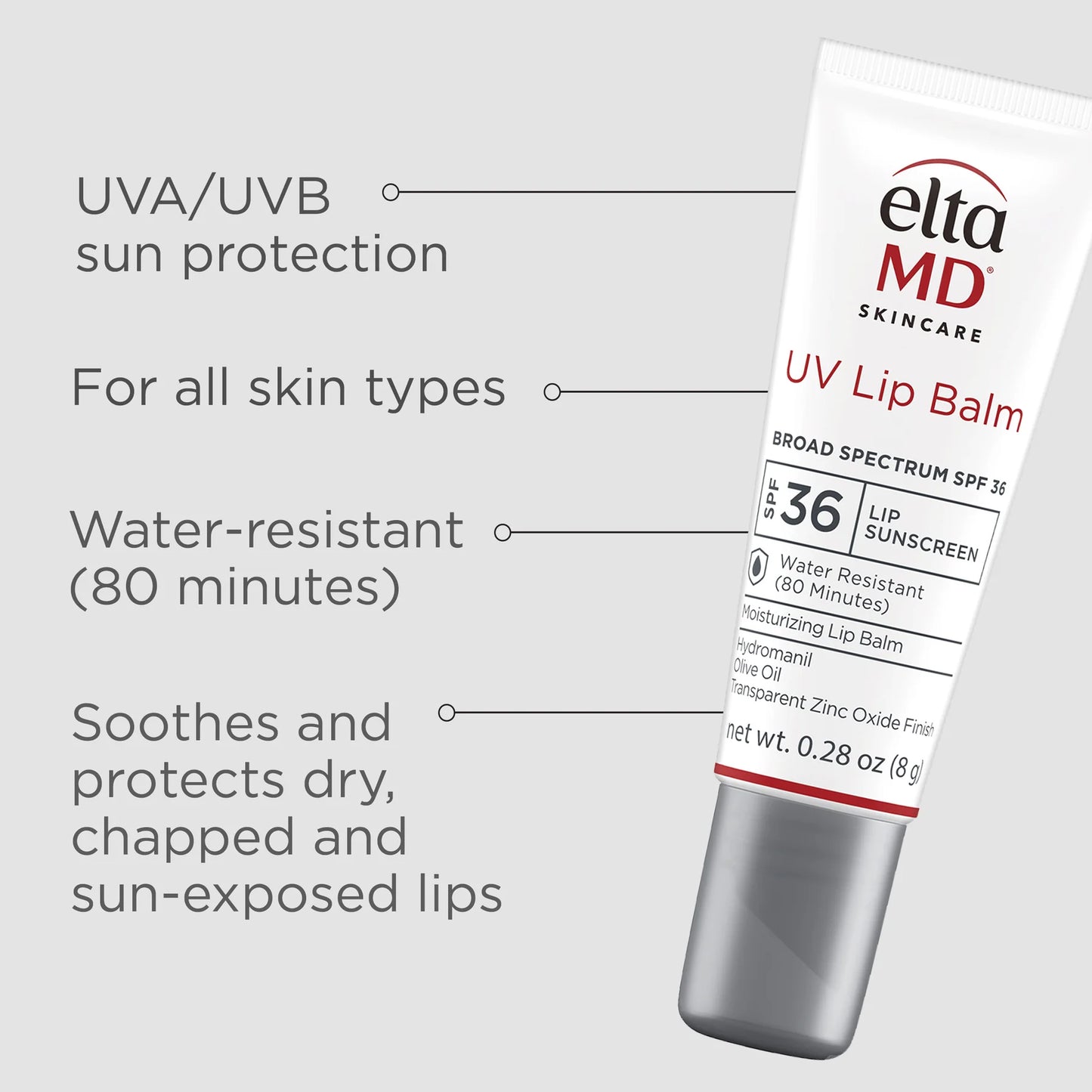 ELTAMD BÁLSAMO LABIAL UV DE AMPLIO ESPECTRO SPF 36 0.28 OZ