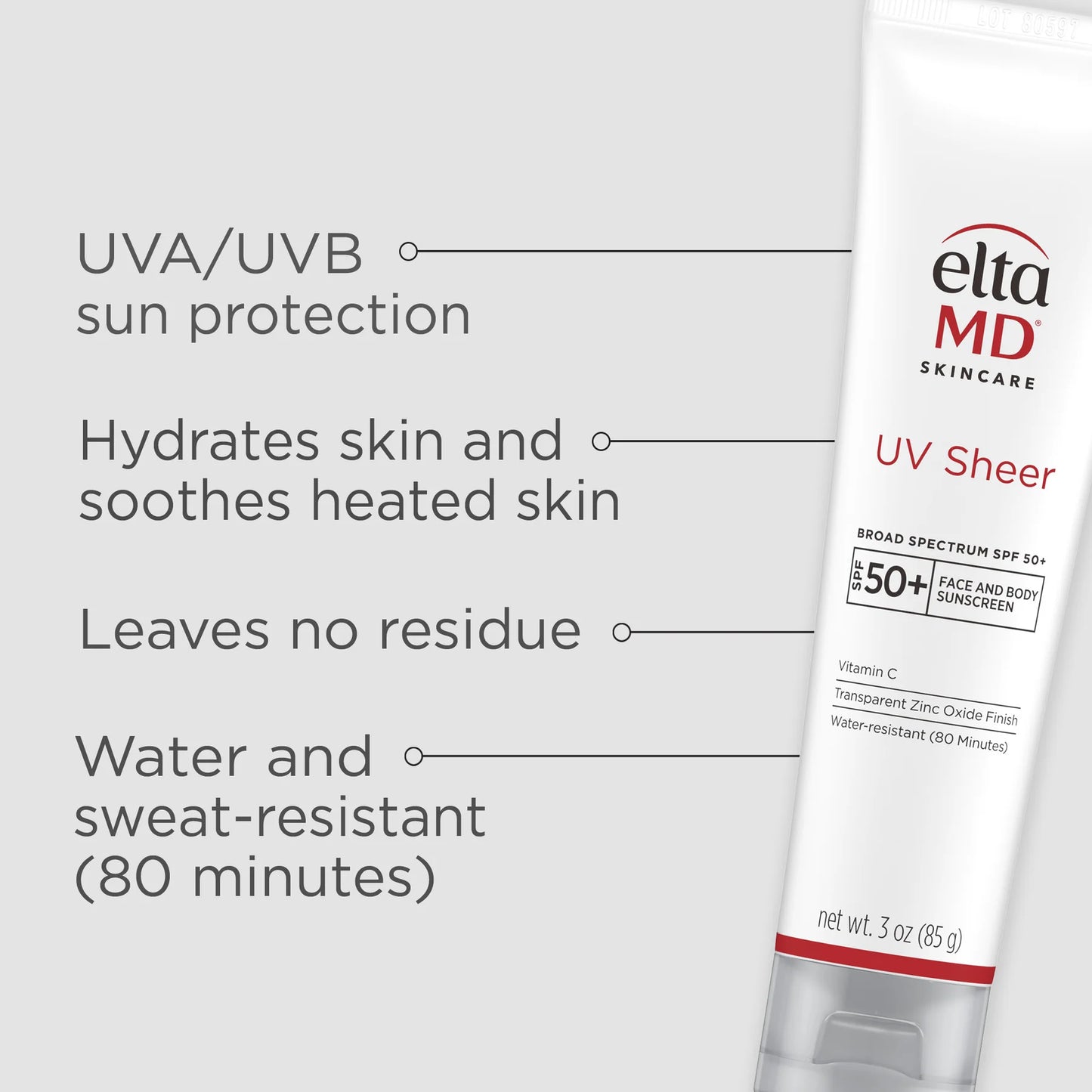 ELTAMD UV SHEER PROTECTOR SOLAR DE AMPLIO ESPECTRO SPF 50+ 1.7 OZ