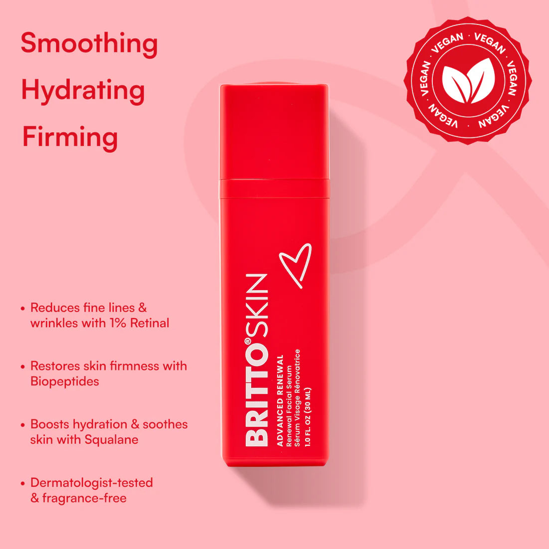 BRITTO SKIN SUERO FACIAL RENOVADOR 1 OZ  VEGAN 100%
