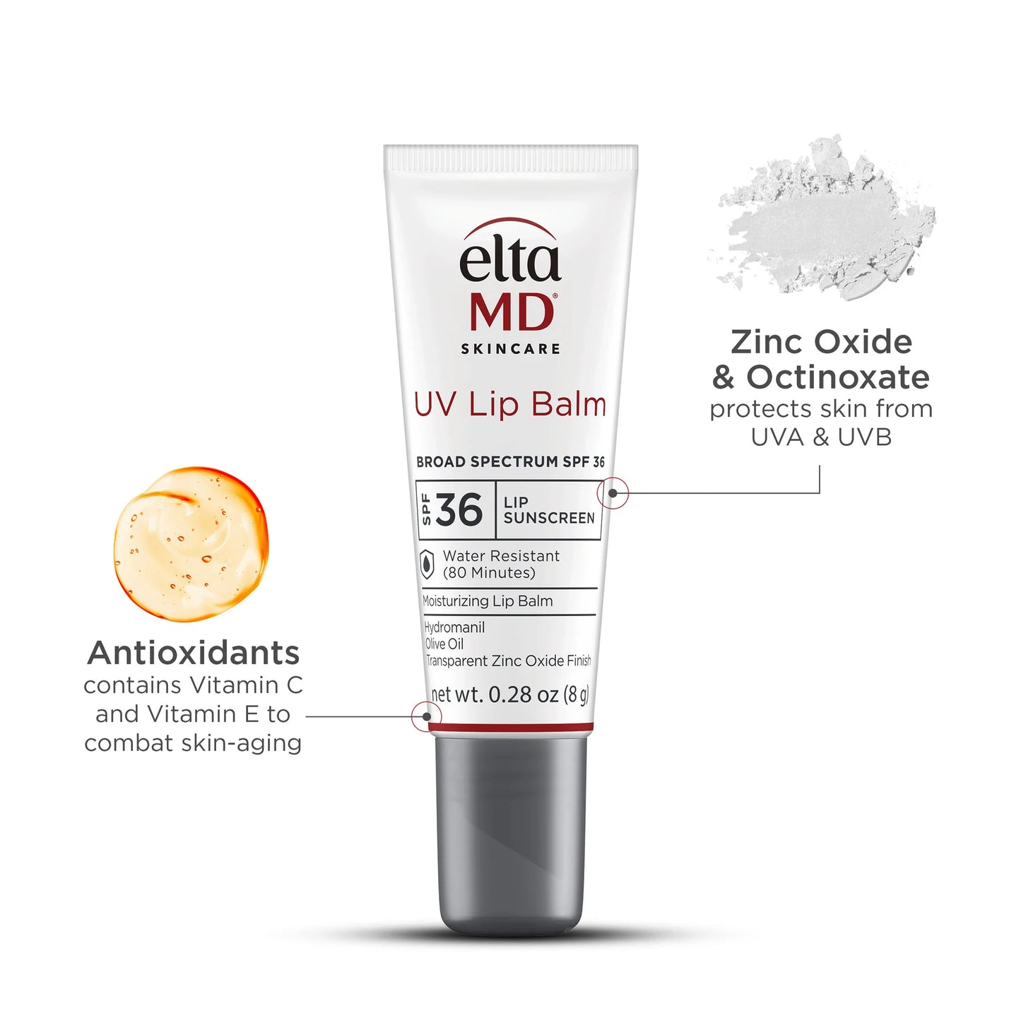 ELTAMD BÁLSAMO LABIAL UV DE AMPLIO ESPECTRO SPF 36 0.28 OZ