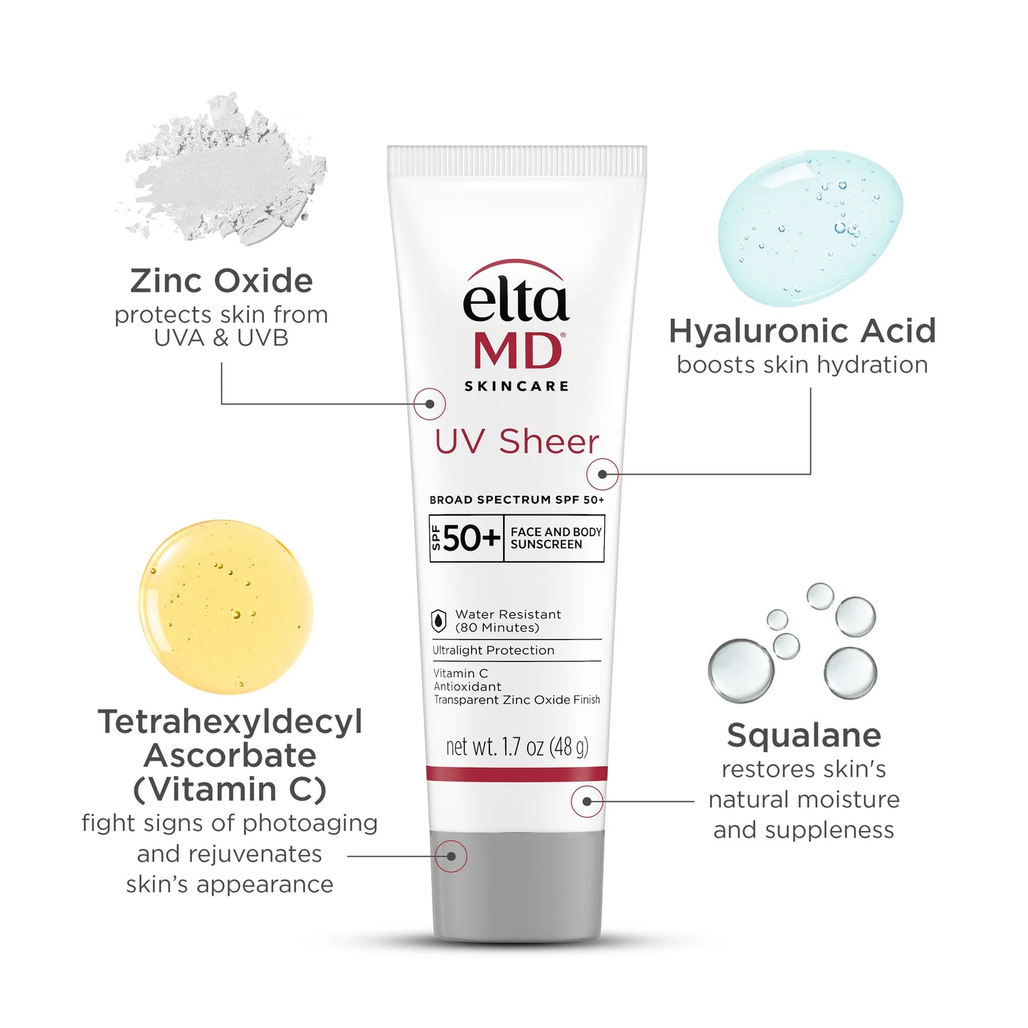 ELTAMD UV SHEER PROTECTOR SOLAR DE AMPLIO ESPECTRO SPF 50+ 1.7 OZ