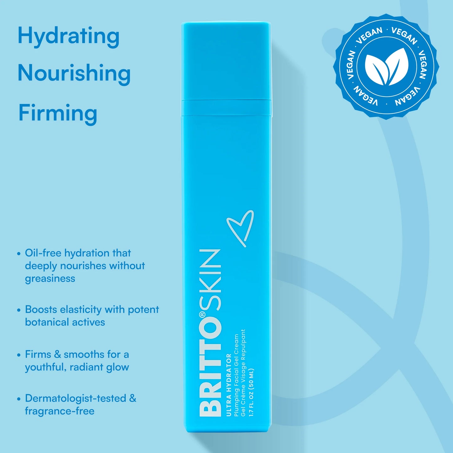 BRITTO SKIN CREMA EN GEL RELLENADORA 1.7 OZ  VEGAN 100%